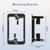 FGB 10Gbps Ethernet Wall Plate, 3 Port CAT6 Wall Plate and Jack, RJ45 Ethernet Wall Outlet with Single Gang Low Voltage Mounting Bracket view 3