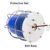 EOKHEOY LED Strobe Beacon Warning Light for Public Emergency Alarms Blue Indoor/Outdoor Safety Siren Light with Protective Net DC12V view 3