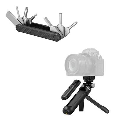 Bundle: SMALLRIG Folding Tool Set with Screwdrivers and Hex Key Wrenches 4681+ SmallRig SR-RG2 Multifunctional Wireless Shooting Grip 4551