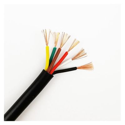 Wire,Electronic Wire, Flexible Sheath Line Cable 0.3mm2 Insulation Flame Retardant PVC Copper 2/3/4/5/6 Cores 5/10 Meters Electrical Wire(6 cores,30M)