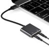 QMQJIA USB External Sound Card USB Adapter for PC Laptop Desktop Stereo Sound Card with 3.5mm Headphone Microphone Port view 3
