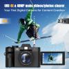 4K Digital Camera for Photography and Video Auto Focus 48MP with WiFi Auto-Focus Vlogging Camera for YouTube with Flip Screen 16X Zoom with Macro Lens, 2 Batteries & 32GB MicroSD Card, Card Reader view 2
