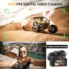 4K Digital Camera for Photography and Video Auto Focus 48MP with WiFi Auto-Focus Vlogging Camera for YouTube with Flip Screen 16X Zoom with Macro Lens, 2 Batteries & 32GB MicroSD Card, Card Reader view 3