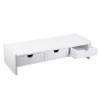 Angoily 1pc Monitor Riser Stand Pvc Board Laptop Holder Unique Design for Desk Organization Ergonomic Computer Stand for Improved and Comfort White view 1