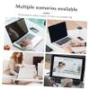 Angoily 1pc Monitor Riser Stand Pvc Board Laptop Holder Unique Design for Desk Organization Ergonomic Computer Stand for Improved and Comfort White view 2