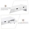 Angoily 1pc Monitor Riser Stand Pvc Board Laptop Holder Unique Design for Desk Organization Ergonomic Computer Stand for Improved and Comfort White view 4