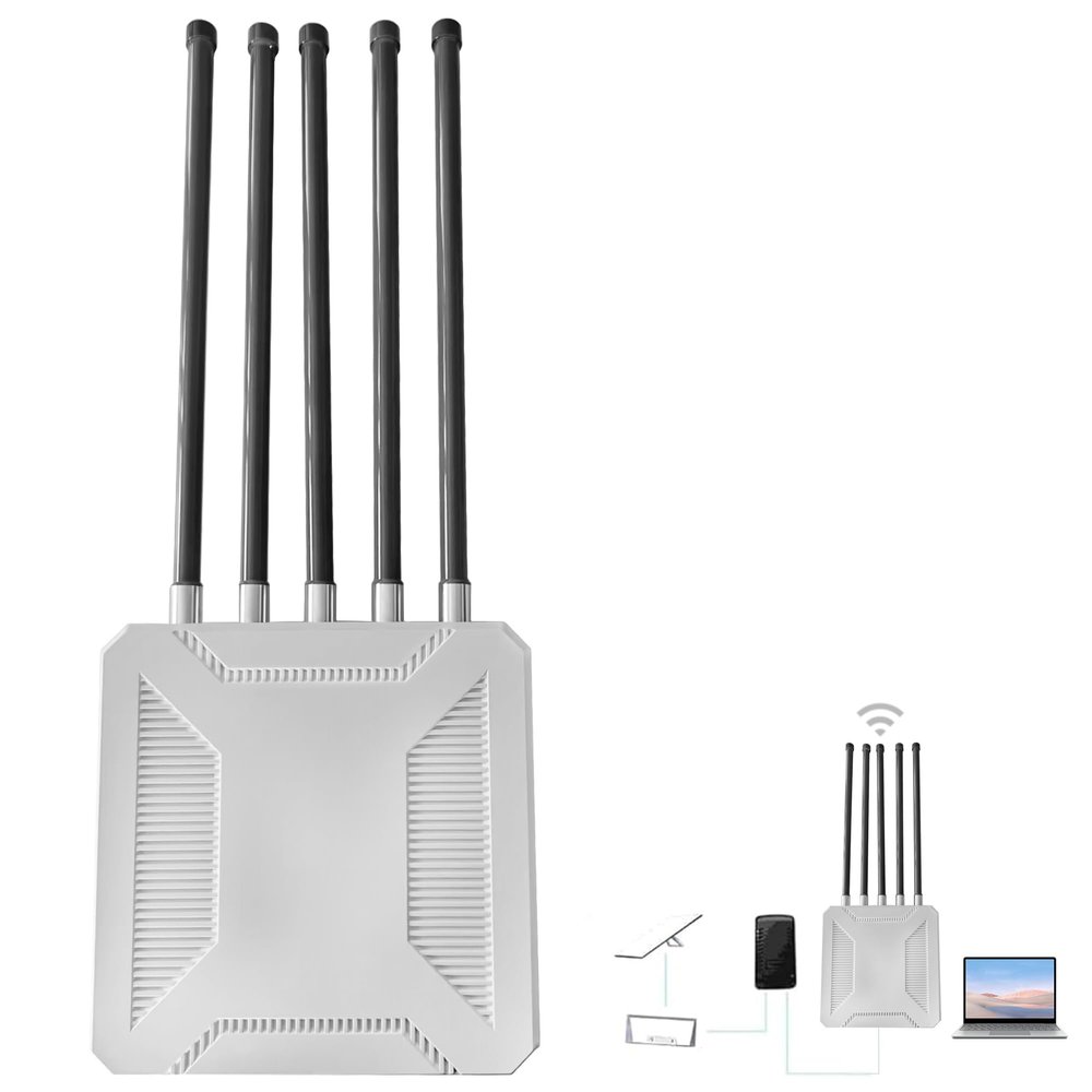 Outdoor Starlink WiFi Extender for Starlink Gen 3 Router, Starlink Signal/WiFi Repeater, 0.3KM Signal Coverage, IP65 Waterproof for Farm/Yard/RV/Campsite (3000Mbps)