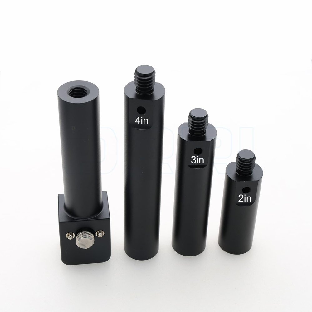 19mm Rod Mounting Bracket with 3/8" Anti-Twist Screws Multiple Lengths for ARRI RED Sony Camera,Wireless Follow Focus Motor