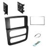 Bklcbwn Double Din Dash Kit for Dodge for Ram 1500 2002-2005 for Ram 2500/3500 2003-2005 Stereo Inst view 1
