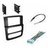 Bklcbwn Double Din Dash Kit for Dodge for Ram 1500 2002-2005 for Ram 2500/3500 2003-2005 Stereo Inst view 2