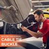 100Pcs Nylon Universal Cable Tie Buckle, Zip Tie Rivet, Heavy Duty Self-Locking Nylon Zip Ties Holder, New Multifunctional Cable Tie Buckle, Cable Clips for Car Daily Auto Fixing (100Pcs) view 2