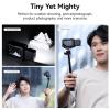 ULANZI LM18 Vlogging Light Mini LED Action Camera Video Light Photography for DJI Osmo 3/4/5, ULANZI MA33 Metal Phone Tripod Mount with Arca Port & 2 Cold Shoes for iPhone 15 pro/14/13/12/Samsung view 3