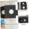 Holibanna 6pcs Vinyl Sleeves for Records Black Faux Jacket Protective Record Sleeves Dustproof Fingerprints Resistant for Vinyl Enthusiasts view 3