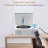 M-Amazup CD Player Portable, Desktop CD Players for Home with Cable and Adapter, Dual Speakers, Support Opt/USB/TF Card/AUX/FM with Remote Control, LCD Display, 3.5mm Headphone Jack, White view 3