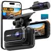 IIWEY 4K+4K Dash Cam Front and Rear, 5G Wi-Fi 64GB SD Card Included, STARVIS Dash Camera for Cars, 3 Inch IPS Screen, Dual Channel HDR Night Vision, 24H Parking Mode, 170 Widude Angle, G-Sensor view 1