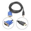 LINGQE 1.8m HDMI-Compatible to 15Pin Cable 1080P Video Adapter Male to Male Cord for HDTV Projector Displayer PC Conventor(300cm) view 3