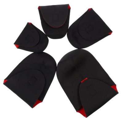 NUOBESTY 5pcs Shockproof Lens Case Drawstring Pouch for Camera Lenses Compact and Lightweight Design for Safe Storage and Transport