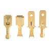 50/100/200/500 Pcs 6.3mm Crimp Golden Terminal DJ621-B6.3B DJ611-6.3B Spade Connector Crimping Terminals(6.3mm 24.5mm,50 pcs) view 1