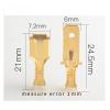 50/100/200/500 Pcs 6.3mm Crimp Golden Terminal DJ621-B6.3B DJ611-6.3B Spade Connector Crimping Terminals(6.3mm 24.5mm,50 pcs) view 3