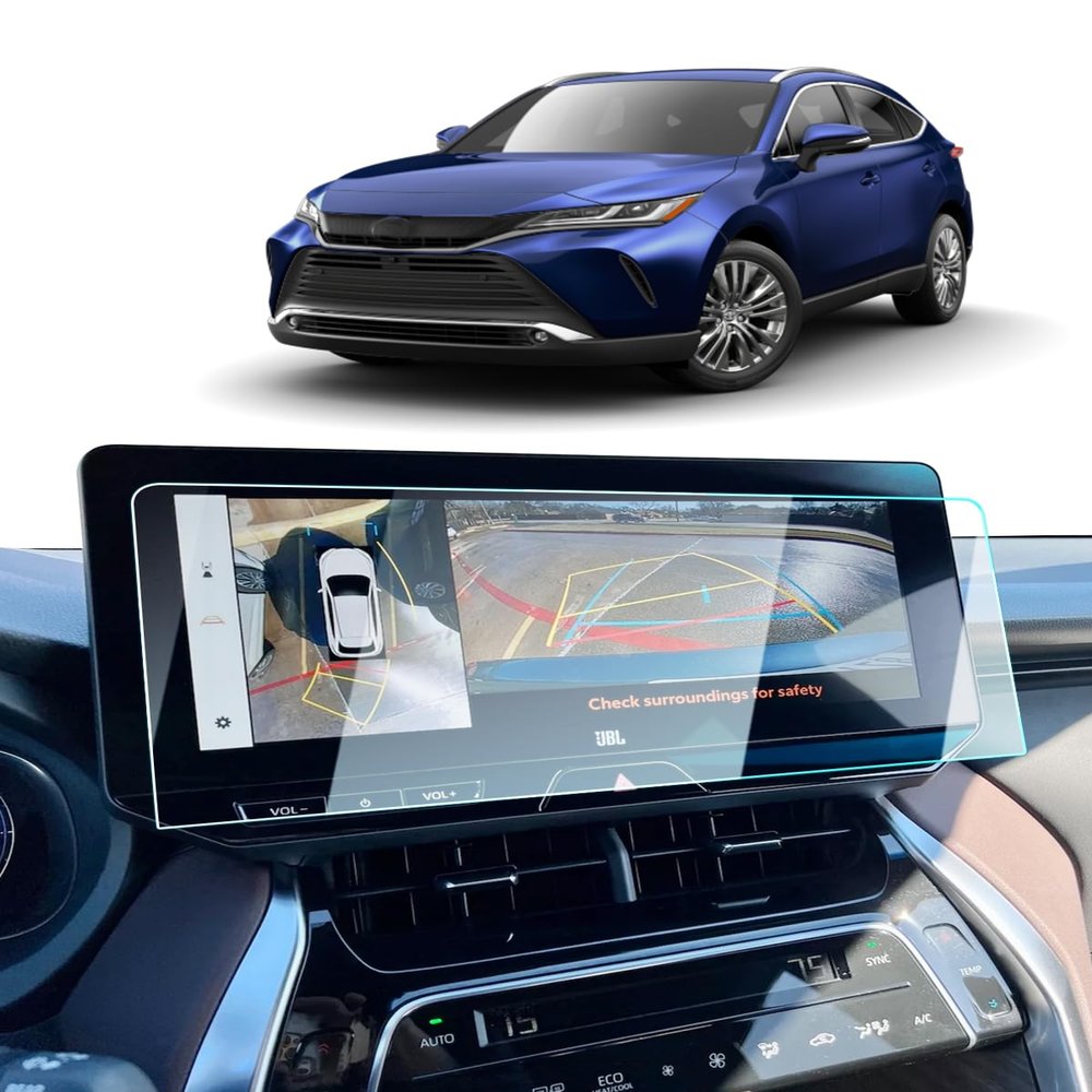 2023 2024 2025 Venza Screen Protector - For Toyota Venza (XLE/Nightshade Edition/Limited) 12.3Inch Touchscreen, 2025 Venza Accessories 9H Tempered Glass Infortainment Cover Anti-Fingerprints Scratch