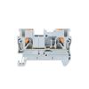 100pcs PT-2.5 Din Rail Terminal Block Push in Spring Screwless Electrical Terminal Strip Block Connector PT2.5 Wiring Conductor(Gray) view 1
