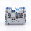 100pcs PT-2.5 Din Rail Terminal Block Push in Spring Screwless Electrical Terminal Strip Block Connector PT2.5 Wiring Conductor(Gray) view 2