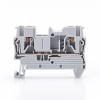 100pcs PT-2.5 Din Rail Terminal Block Push in Spring Screwless Electrical Terminal Strip Block Connector PT2.5 Wiring Conductor(Gray) view 4