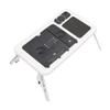 DIYEAH Folding USB Laptop Stand Desk Multi-Functional Portable Computer Desk Cooling Fan for Home Office and Travel Adjustable Height Design Ergonomic Notebook Holder view 1