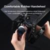 Mini Follow Focus with A B Stops and 15mm Rod Clamp, Gear Ring Belt, Fits Different Diameter Lenses Up to 114mm, for DLSRs and Mirrorless Cameras view 3
