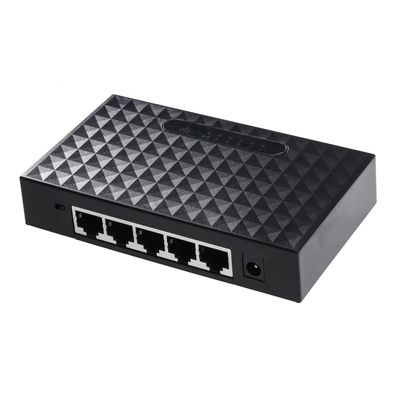 Angoily 5-Port Gigabit Ethernet Splitter Adapter Network Hub 10/100Mbps Fast Ethernet Adapter for Desktop and Wall Mounting