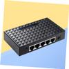 Angoily 5-Port Gigabit Ethernet Splitter Adapter Network Hub 10/100Mbps Fast Ethernet Adapter for Desktop and Wall Mounting view 4