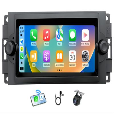 Car Radio for Dodge Ram 2006 2007 2008: 1280x800 IPS Touchscreen for Chrysler 300 /300C 2005 2006 2007,for Jeep Grand Cherokee 2005 2006 2007 CarPlay/Android Auto Bluetooth 5G WiFi GPS