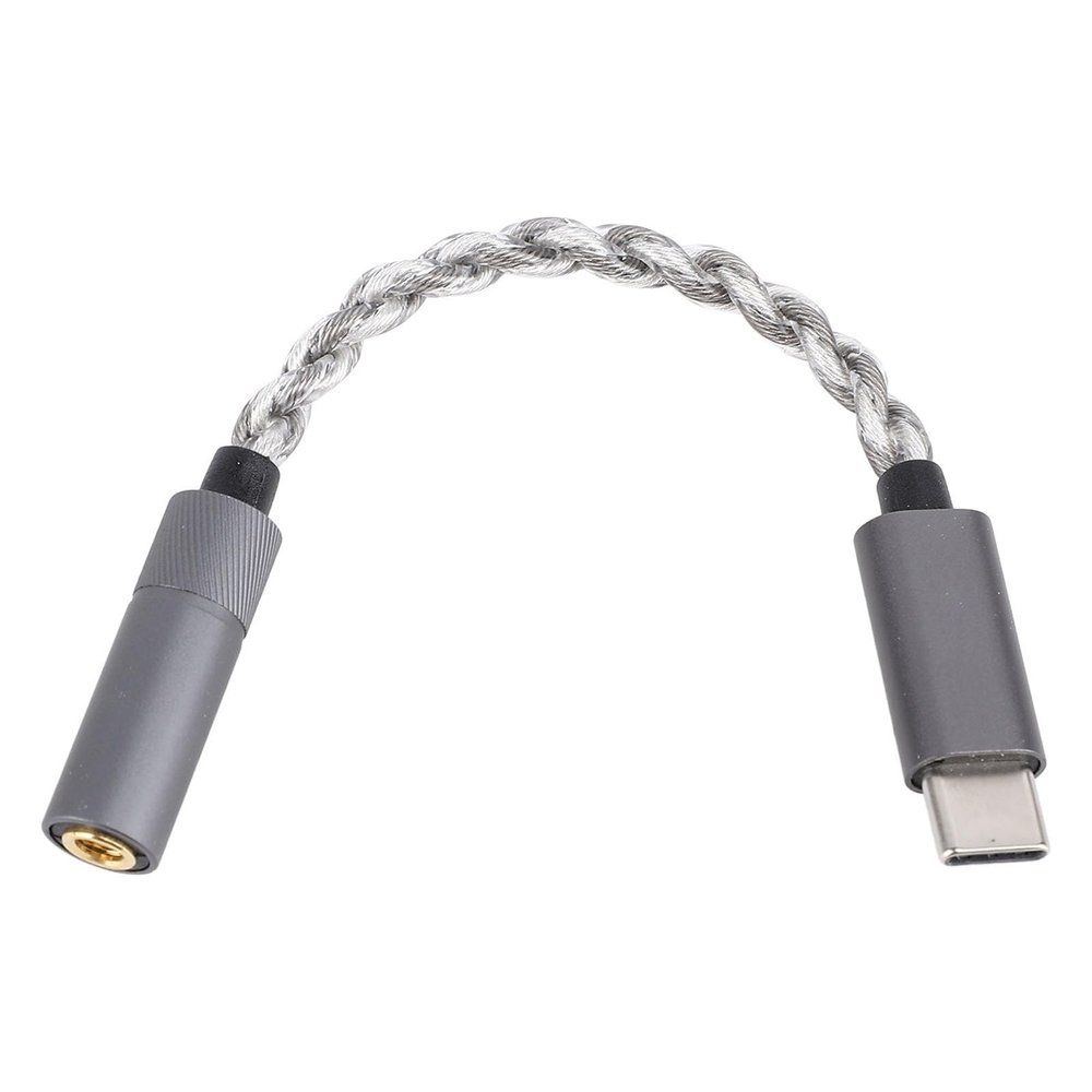 Vikye USB Type C to 4.4mm Balanced Audio Adapter, USB C Male to 4.4mm Female HiFi Headphone Jack, 384KHz/32bit Portable HiFi Headphone Adapter