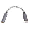 Vikye USB Type C to 4.4mm Balanced Audio Adapter, USB C Male to 4.4mm Female HiFi Headphone Jack, 384KHz/32bit Portable HiFi Headphone Adapter view 1