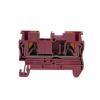 10pcs Din Rail Terminal Block PT-2.5 Push in Terminal Connector Spring Screwless Electrical Wire Conductor PT2.5 Wire Connector(Red) view 1