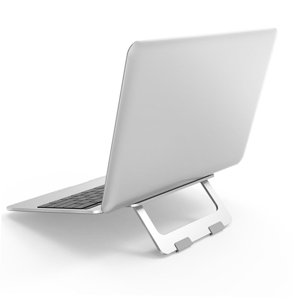 NUOBESTY Laptop Stand Fan Aluminum Alloy Ventilated Laptop Holder Portable Non-Slip for Home Office Travel