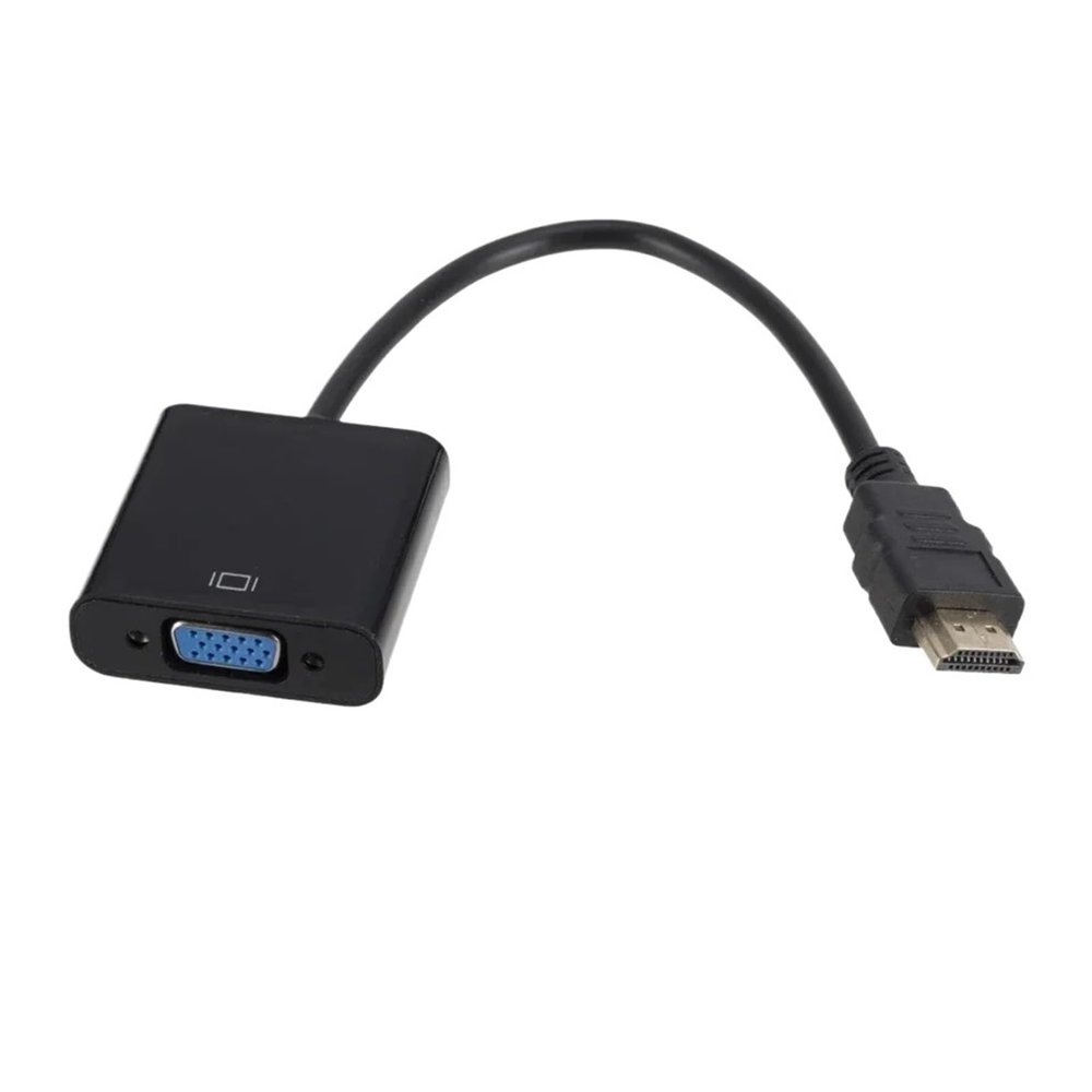 LINGQE 1080P HDMI-Compatible to Adapter Digital Analog HDMI-Compatible Male to Famale Cable Converter for PC HDTV Tablet(Black)