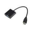 LINGQE 1080P HDMI-Compatible to Adapter Digital Analog HDMI-Compatible Male to Famale Cable Converter for PC HDTV Tablet(Black) view 2