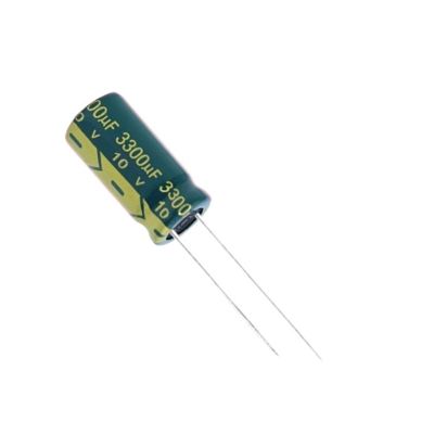 10pcs 10V3300UF 10 * 20 3300UF 10V Low ESR/Impedance high Frequency Aluminum electrolytic Capacitor Size 20%