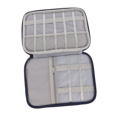 DIYEAH 1pc Digital Accessory Storage Pouch Double Electronics Organizer Bag for Cords Chargers Earbuds and Tech Accessories for Travel and Office Use