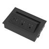 Brixwell QH0F-003 Hide A Dock Power Or Data Station with 1 USB A Port At 10.5 Watts and 1 USB C Port At 12 Watts Version Black Finish view 1