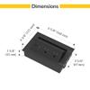 Brixwell QH0F-003 Hide A Dock Power Or Data Station with 1 USB A Port At 10.5 Watts and 1 USB C Port At 12 Watts Version Black Finish view 2