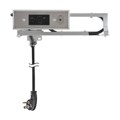 Brixwell QHW2-003 Docking Drawer, Blade Stainless Steel Finish Electronic Device Docking Station