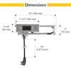 Brixwell QHW2-003 Docking Drawer, Blade Stainless Steel Finish Electronic Device Docking Station view 2