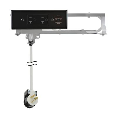 Brixwell QHWZ-001 Docking Drawer, Blade Black Finish with USB-C Power Delivery, AC Outlets and USB Ports