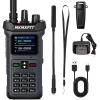 MKMXPTT MK-628 Long Range Ham Radio 20W Two-Way Radio with Digital Display NOAA Weather Receiver 999 Channels 1.77" Screen view 1