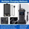 MKMXPTT MK-628 Long Range Ham Radio 20W Two-Way Radio with Digital Display NOAA Weather Receiver 999 Channels 1.77" Screen view 3