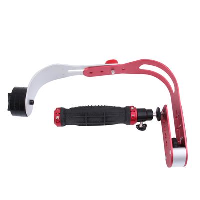 NUOBESTY 1pc Handheld Camera Stabilizer Bow-Type Design for and Videos Grip for Vlogging and Photography for Travel and Low Angle Shots Red