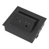 Brixwell QHZ4-002 Hide A Dock Power Or Data Station 1 USB A Port At 10.5 Watts and 1 USB C Port At 12 Watts Version Black Finish view 1