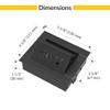 Brixwell QHZ4-002 Hide A Dock Power Or Data Station 1 USB A Port At 10.5 Watts and 1 USB C Port At 12 Watts Version Black Finish view 2
